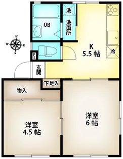 ハイツアルプ【1階】の間取り