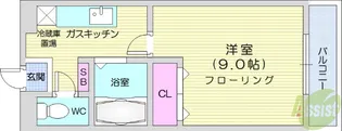 アラモード南光台【1階】の間取り
