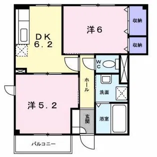 グレシェント【1階】の間取り