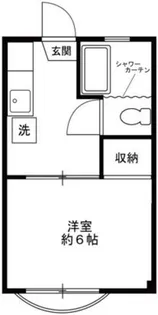 茶乃木コーポラス【4階】の間取り