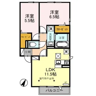 ソフィア【1階】の間取り