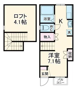 Liberta本前川II【1階】の間取り