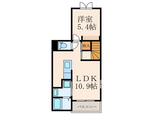 福岡県北九州市八幡西区田町1【アパート】の間取り