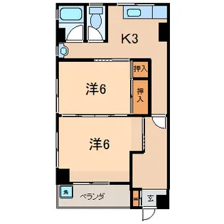飛田ビル【3階】の間取り