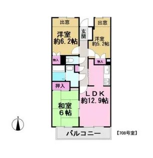 テクノパレス【7階】の間取り