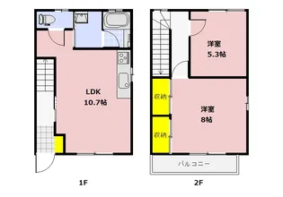 福島県福島市郷野目字上【一戸建】の間取り