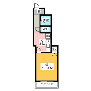 スターハイツONE【3階】の間取り