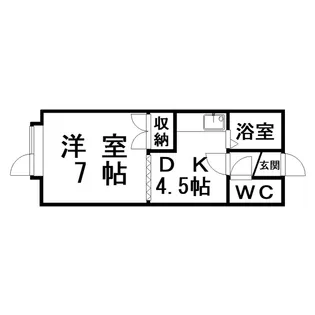 ポプラハイツ【2階】の間取り