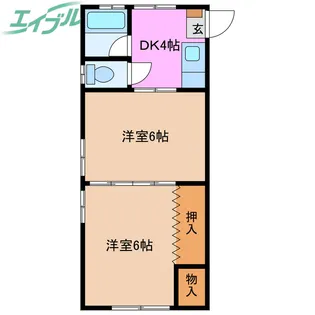 ラ・エスペランサ【2階】の間取り