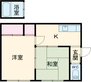 第一ねぶた荘【1階】の間取り