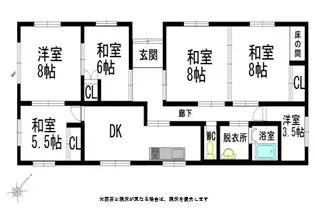 茨城県桜川市富谷【一戸建】の間取り