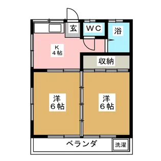 コーポ加藤【2階】の間取り
