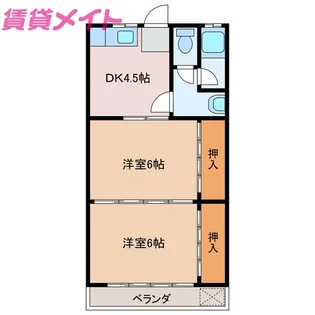 小林アパート【2階】の間取り
