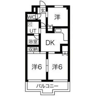 レジデンスTOYOUKE佐野【3階】の間取り