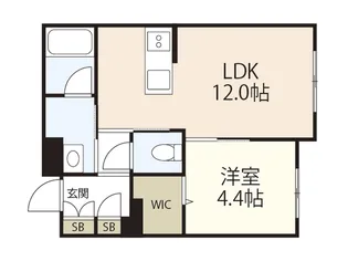Crest Palace【1階】の間取り
