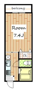 ハイツフレンド大島II【1階】の間取り