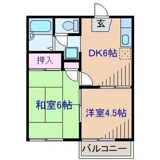 ドエル大倉山I【2階】の間取り