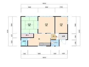 青森県十和田市東十三番町【一戸建】の間取り