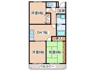 エクセルロワイエフジ【3階】の間取り