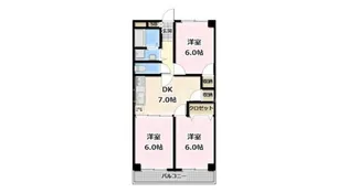 秀和めじろ台レジデンス【2階】の間取り