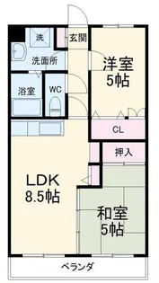 ヴィラリバーサイド【2階】の間取り