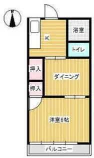 旭ハイツ【2階】の間取り