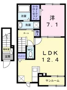 キイライシャン【2階】の間取り