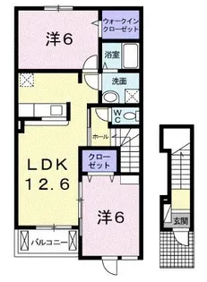 ソレイユ S【2階】の間取り