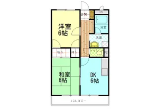 2DKの間取り画像