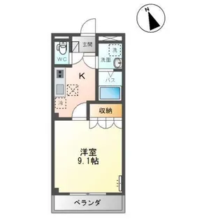 サンフィット フジマンB棟【1階】の間取り