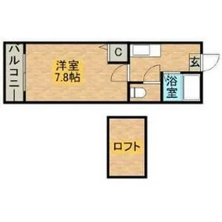 コスモフラット【2階】の間取り