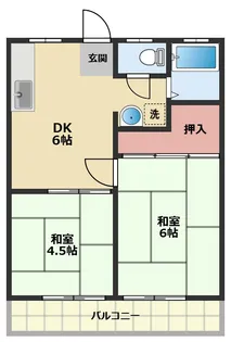 サンハイツ第一【2階】の間取り