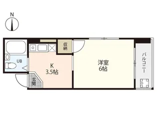 マスノコーポ【5階】の間取り