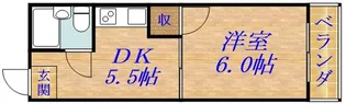 プラザハイツ大西【4階】の間取り