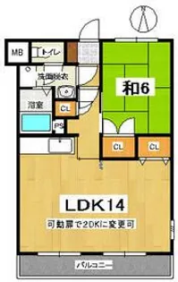 レジデンス三和【3階】の間取り