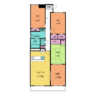 ドムス喜兵衛 風の棟【2階】の間取り
