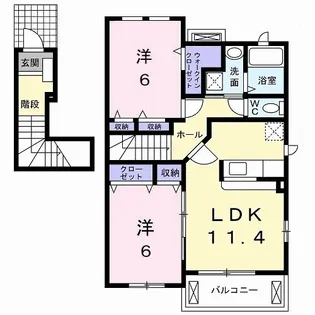 ベル ファミーユIII 1番館【2階】の間取り
