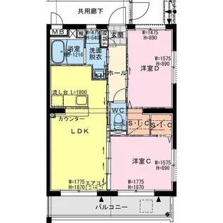 (仮称)都城小松原町マンション【4階】の間取り