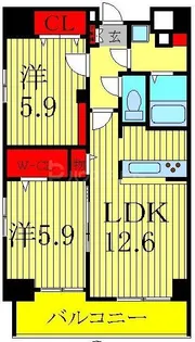 グランシャリオ【3階】の間取り