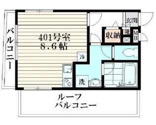 アニール【4階】の間取り