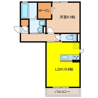 岐阜県大垣市今宿2【アパート】の間取り