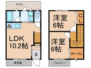 愛知県名古屋市名東区平和が丘4【一戸建】の間取り