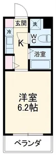 1Kの間取り画像