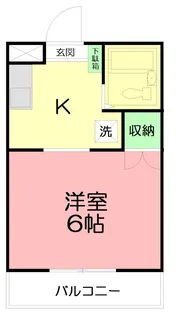 ジュネス米山【2階】の間取り