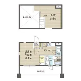 U・TOPIA62【9階】の間取り