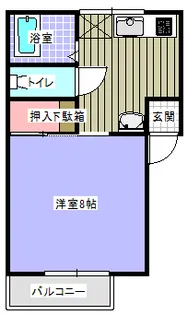 エヴァグリーンA【2階】の間取り