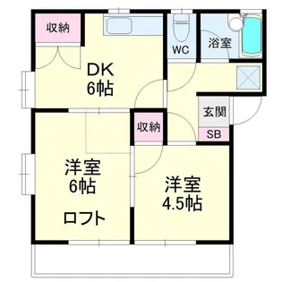 コーポラス四季和II【2階】の間取り