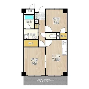 久光マンション【2階】の間取り