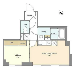 東京都江東区古石場2【マンション】の間取り