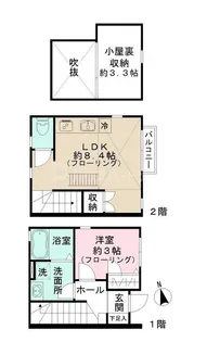 ディアコート松戸【1階】の間取り